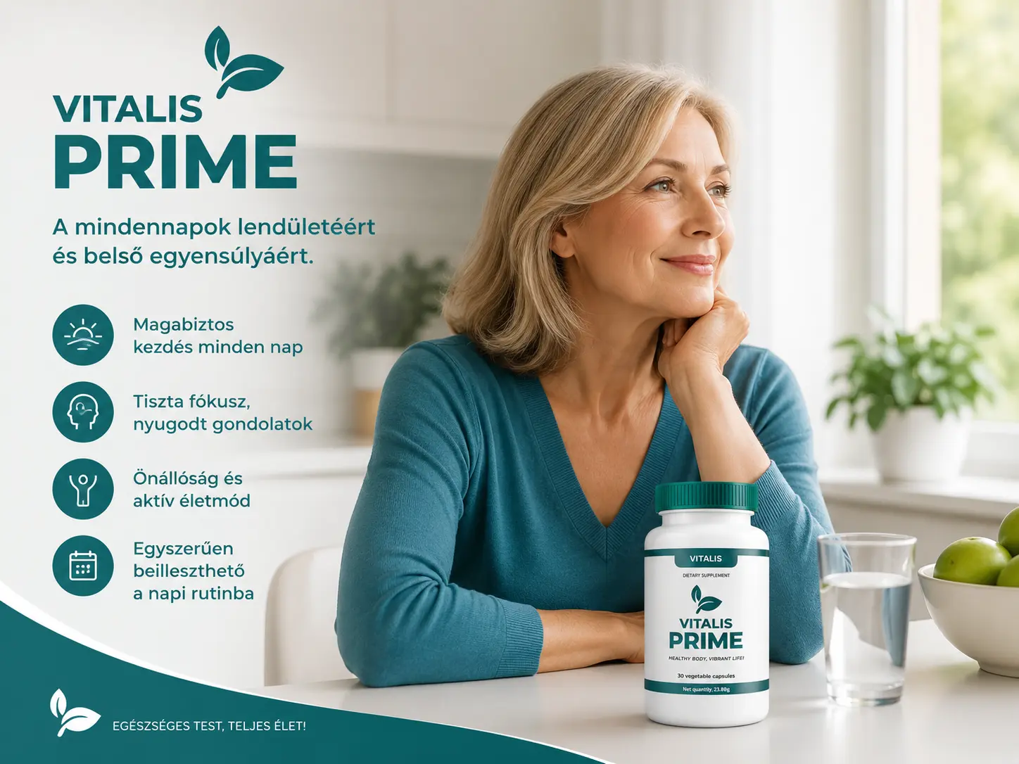 Vitalis Prime egy nyugodt és kiegyensúlyozott napi rutin részeként